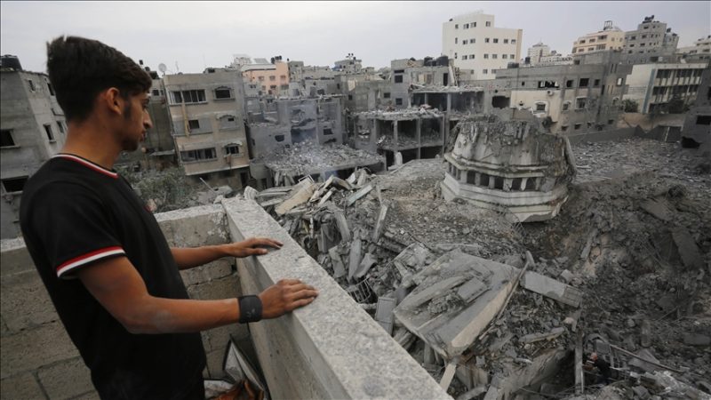 Masjid Gaza dibom Israel